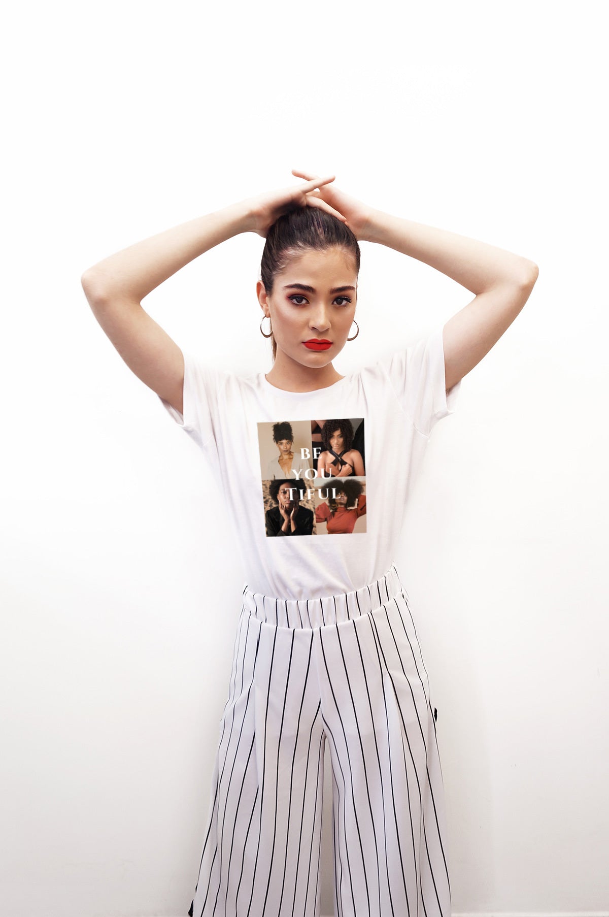 "BE YOU TIFUL" Black Queens T-Shirt