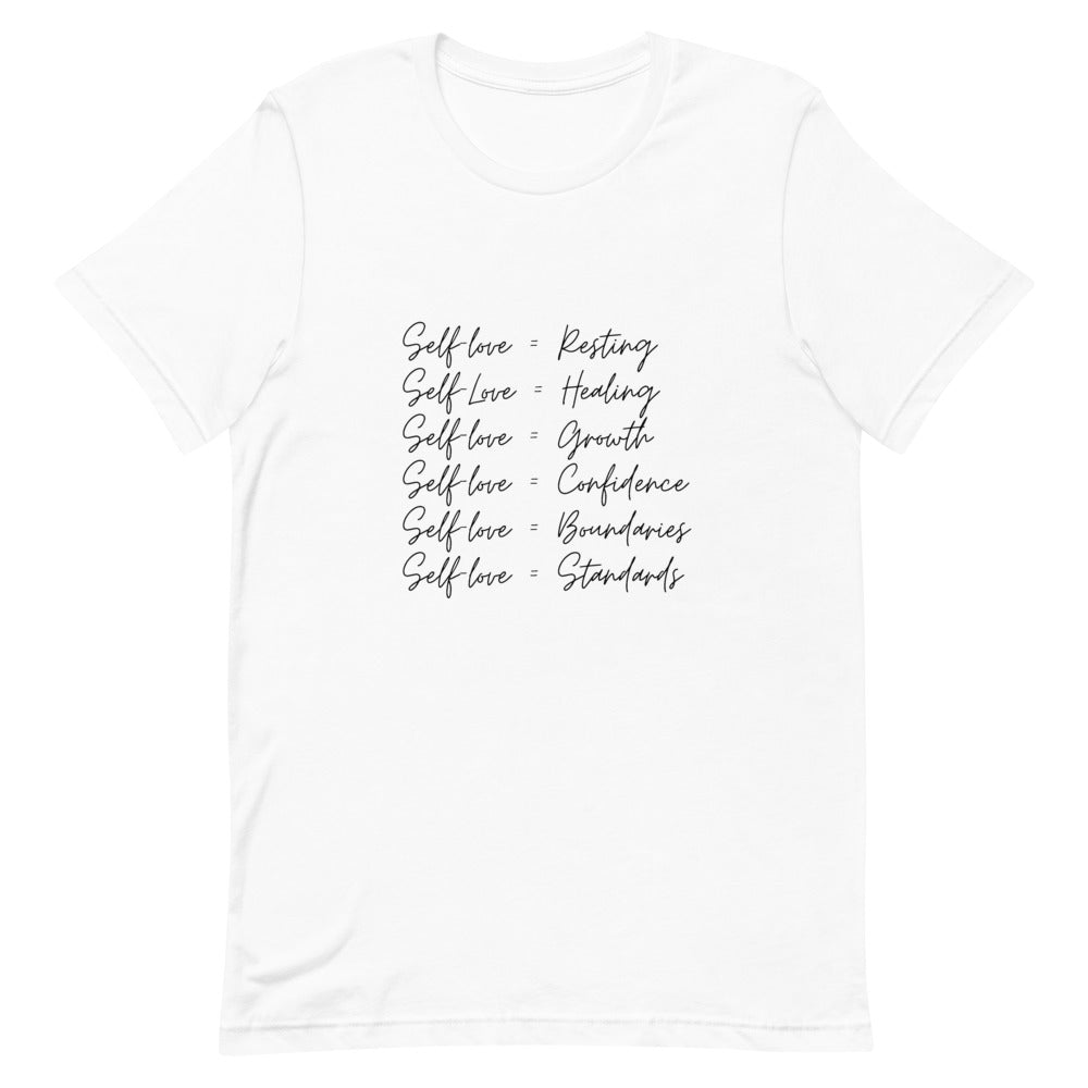 Self-love, graphic tees, t-shirt, custom t-shirt, t-shirt design