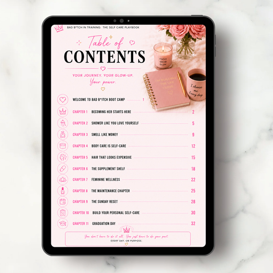 Bad B*tch In Training: The Self-Care Play Book (Ebook)