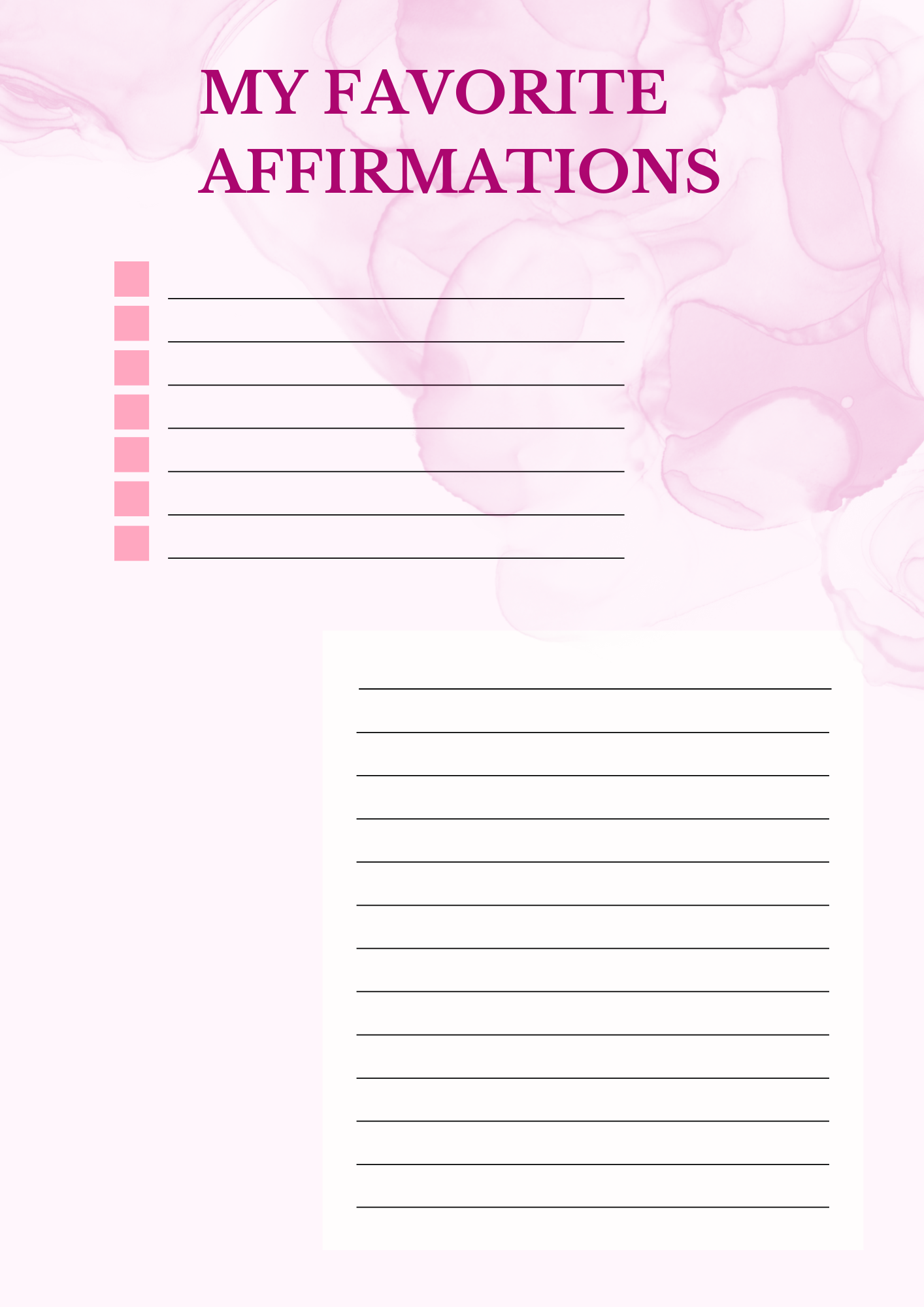 300+ Powerful Positive Affirmations E-book