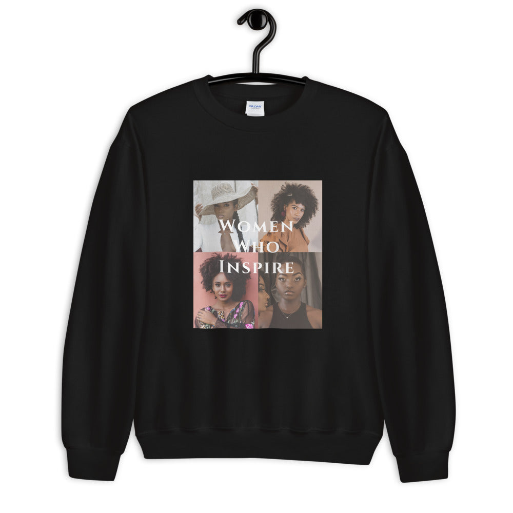 "WOMEN WHO INSPIRE" Black Queens Sweatshirt